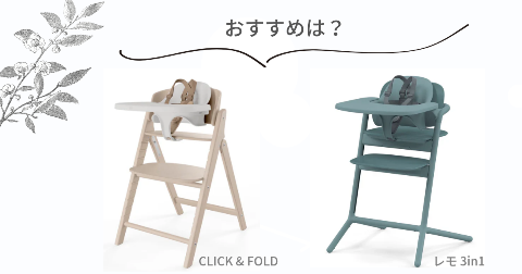 サイベックス「クリック&フォールド」と「レモ3in1」それぞれのおすすめな人